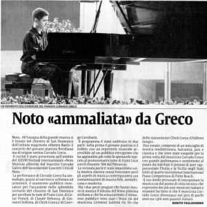 Corrado Greco incanta Noto (Sicilia)